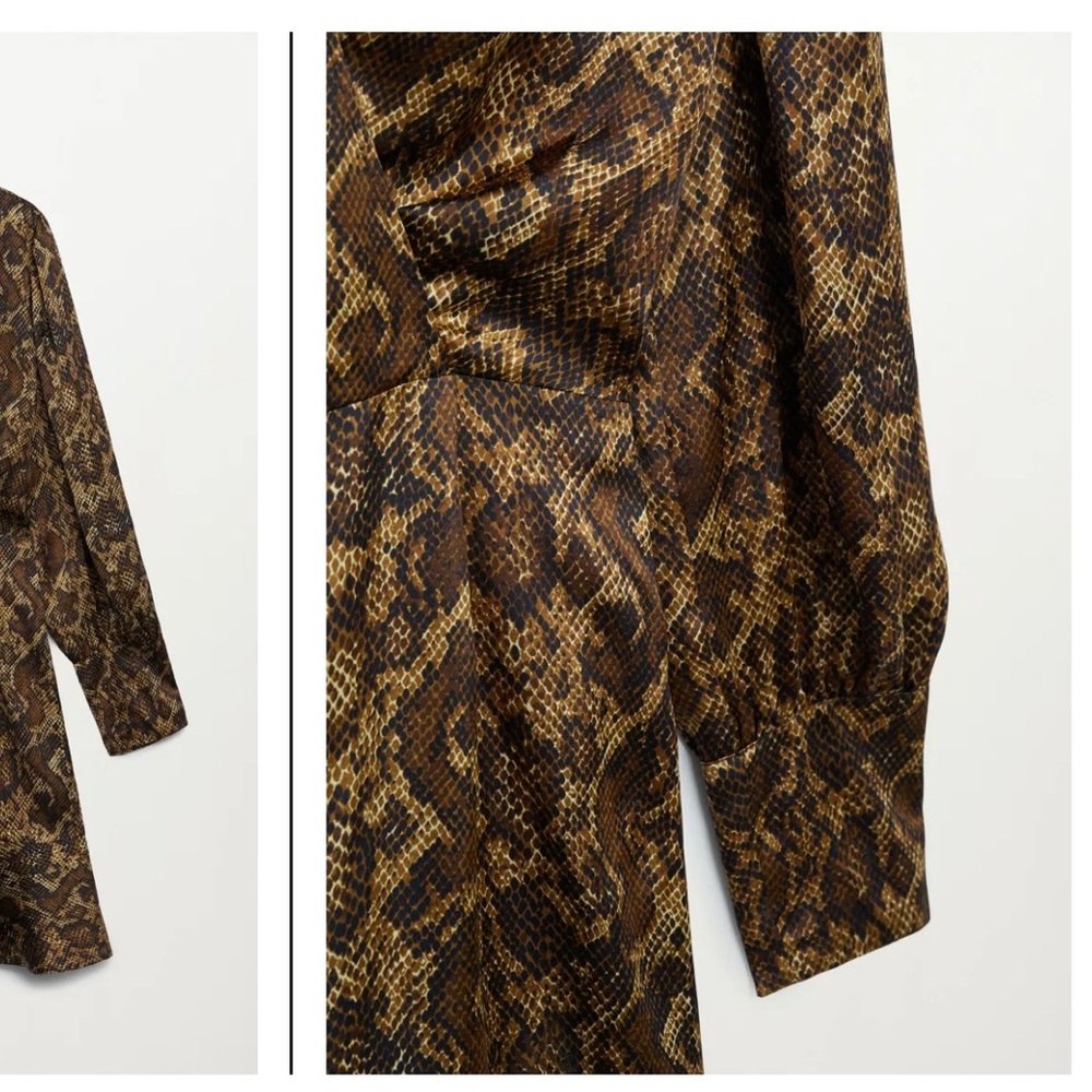 NWT Mango Snakeskin Dress 8 - Picture 10 of 10